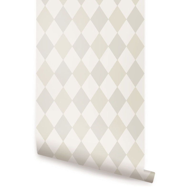 Schreck Peel & Stick Abstract Roll, Beige,  2' W x 18' H