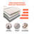 Large Area Rug 6 x 9 ft Anti-Skid and Tear-Resistant Floor Mat Modern Beige-1816218366
