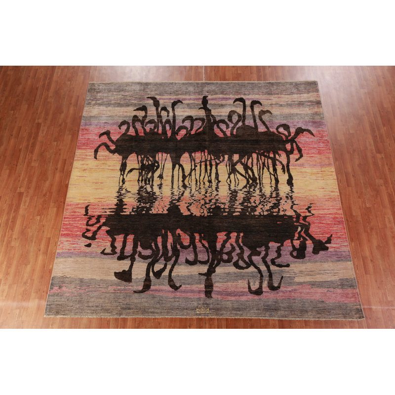 Tapis art déco animaux 10 x 10