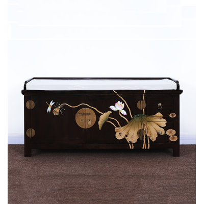 Banc de rangement pour chaussures en bois massif