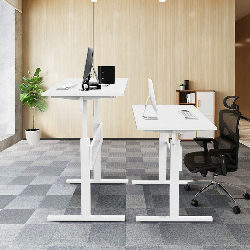 Bureau debout à hauteur ajustable Beauton, Blanc