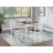 5-Pc Counter Height Dining Set Dining Table 4 X Chairs Wood Grain Look Table Top Classic Dining Room