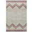 Chevron Area Rug in Beige/Rust