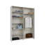 Bowning 2 Door Sliding Wardrobe with Pull Out Rail in White, 151 cm