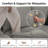 96.6" L-Shaped Cloud Couch, Linen Blend Spill-Proof Fabric Cloud Sectional Couches For Living Room, Convertible Modular Sectional Sofa With Deep Seats & High-Back, Removable Washable Sofa Covers-1443875793-1443875803-1443875801