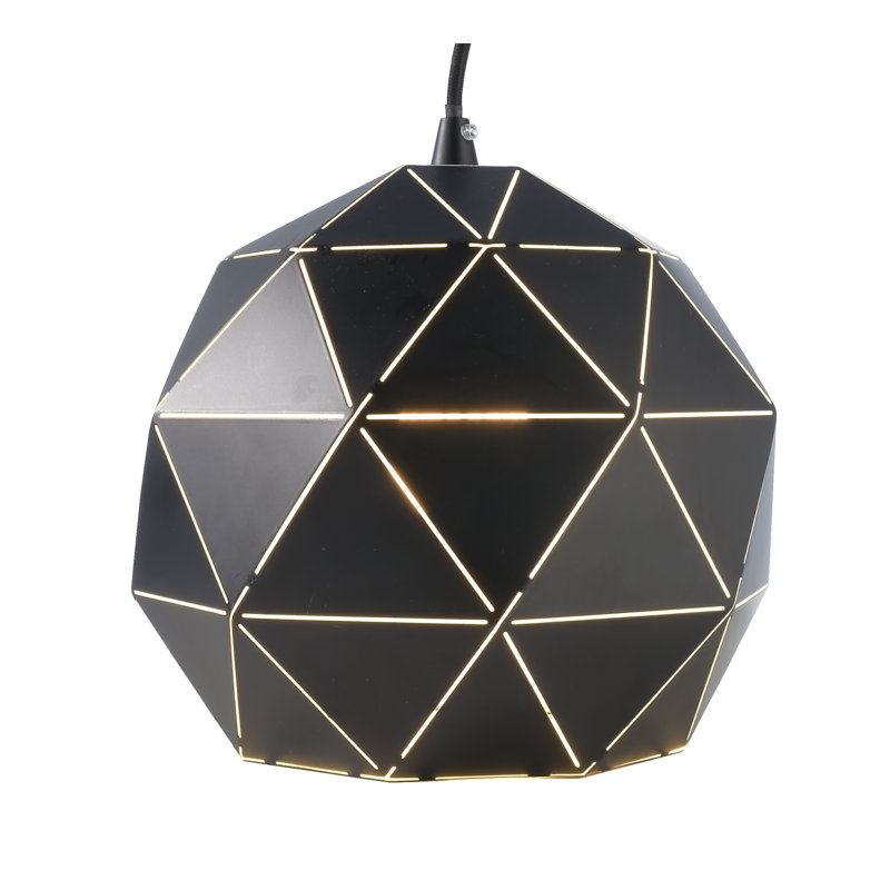Ball LED Pendant Light 1-light Asterope, Black