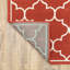 Tapis d'intérieur / extérieur rouge brique / ivoire Russo-1161194877