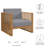 Teak Wood Outdoor Patio Armchair-546466694