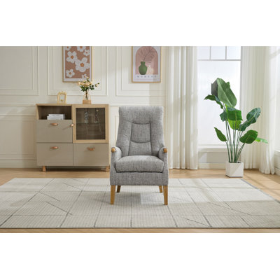 Thistle Woven Fabric Upholstered Armchair 