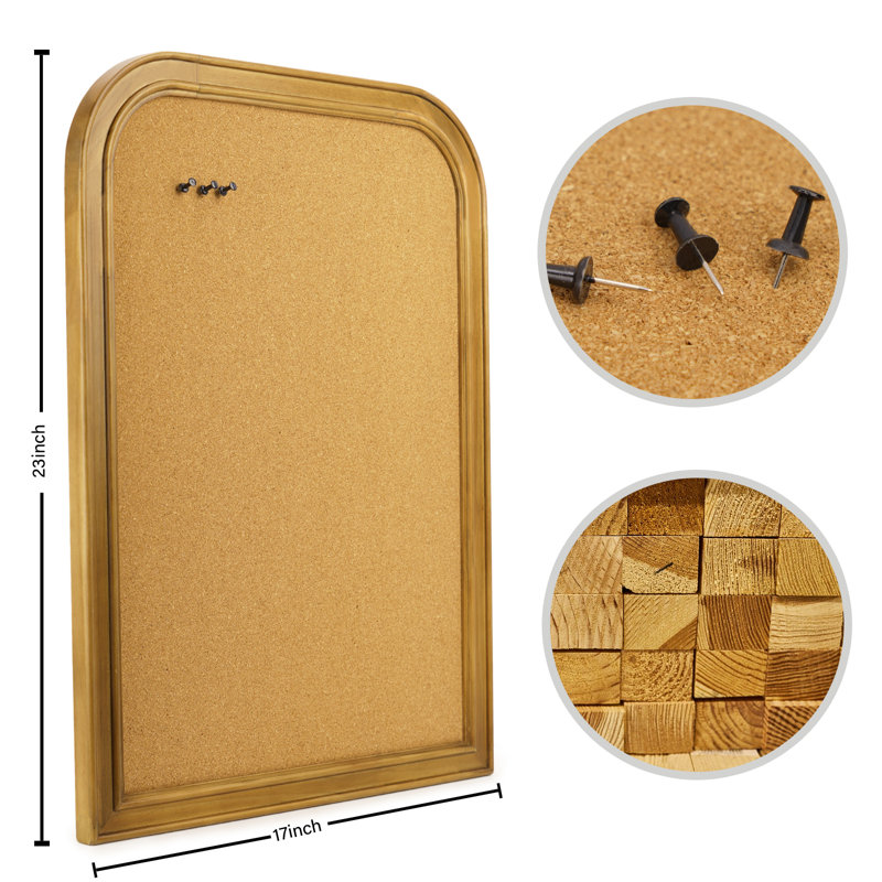 Wall Mounted Solid Wood Framed Corkboard