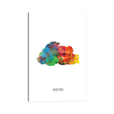 " Bhutan Map " by Michael Tompsett