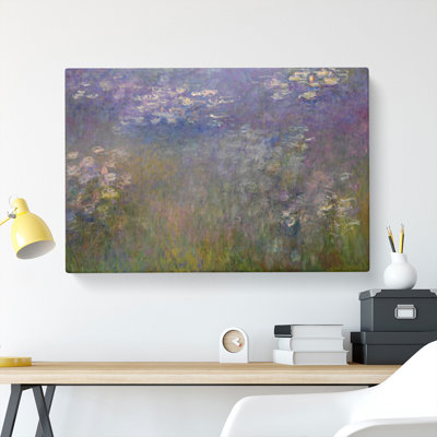 Water Lilies Lily Pond Vol.26 by Claude Monet - Wrapped Canvas