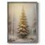 «Christmas Holiday Art», reproduction encadrée en bois massif