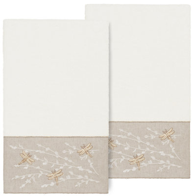 Ensemble de 2 serviettes de bain en coton turc Braelyn