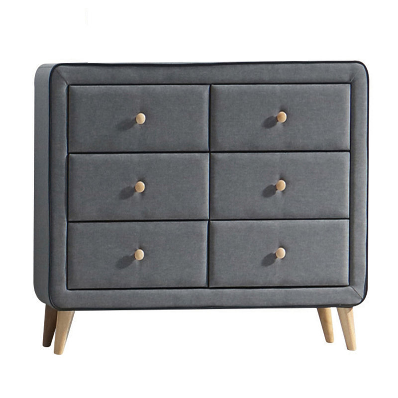 Commode double rembourrée 6 tiroirs