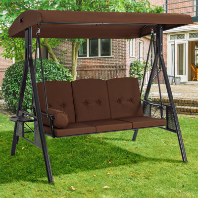 3 Person Porch Swing with Canopy