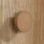 Armoire de rangement de style maison de campagne rustique, finition brune