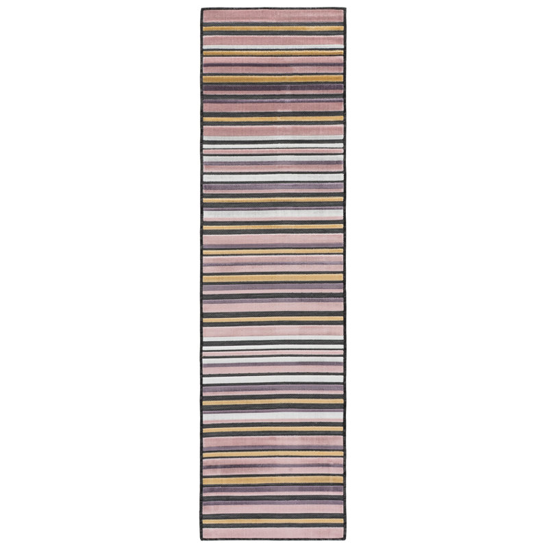 Tapis rayé Cabana 408 pour intérieur/extérieur, Runner 2' x 8'
