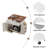 47.2" Farmhouse Kitchen Island With Drop Leaf, Kitchen Storage Island With Removable Side Racks, Two Drawers, Rolling Kitchen Cart On Wheels With Towel Rack-1761672941