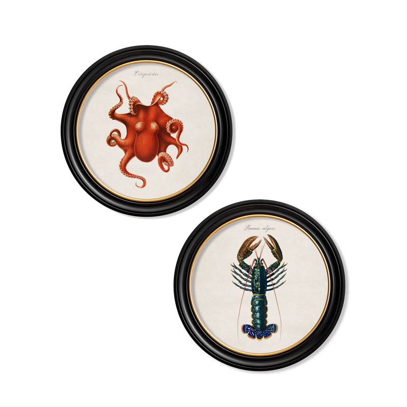 Lobster by Mid-1800s - Single Picture Frame Print on Archival Matt 230gsm Paper, Beige