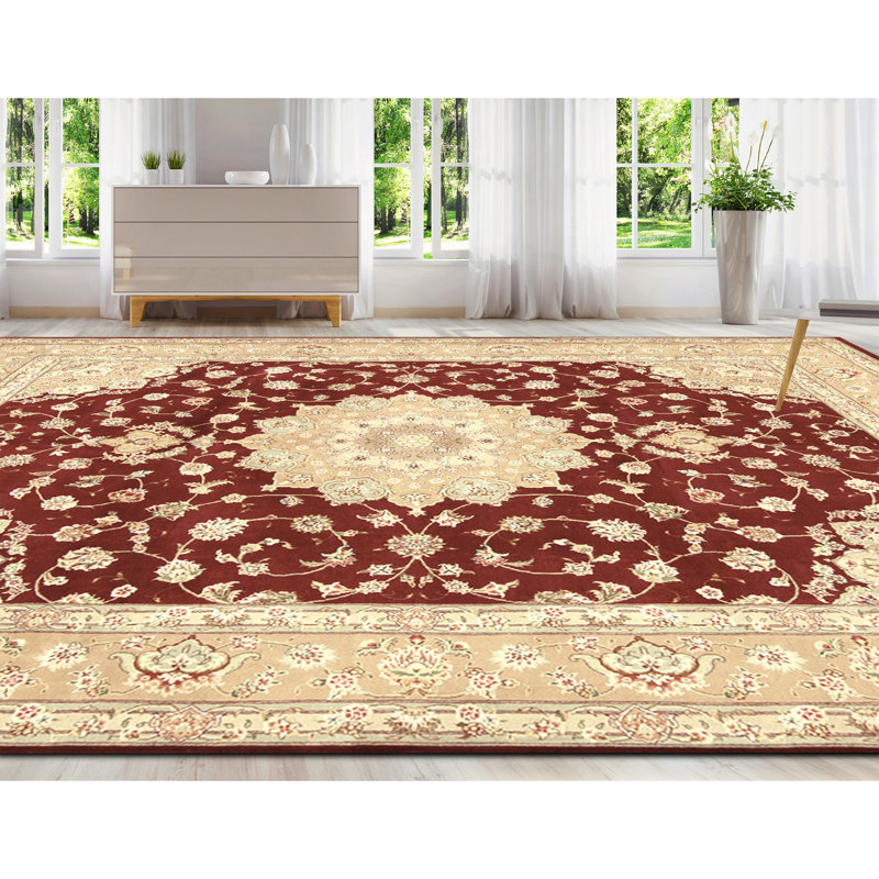 Tapis rectangulaire noué à la main