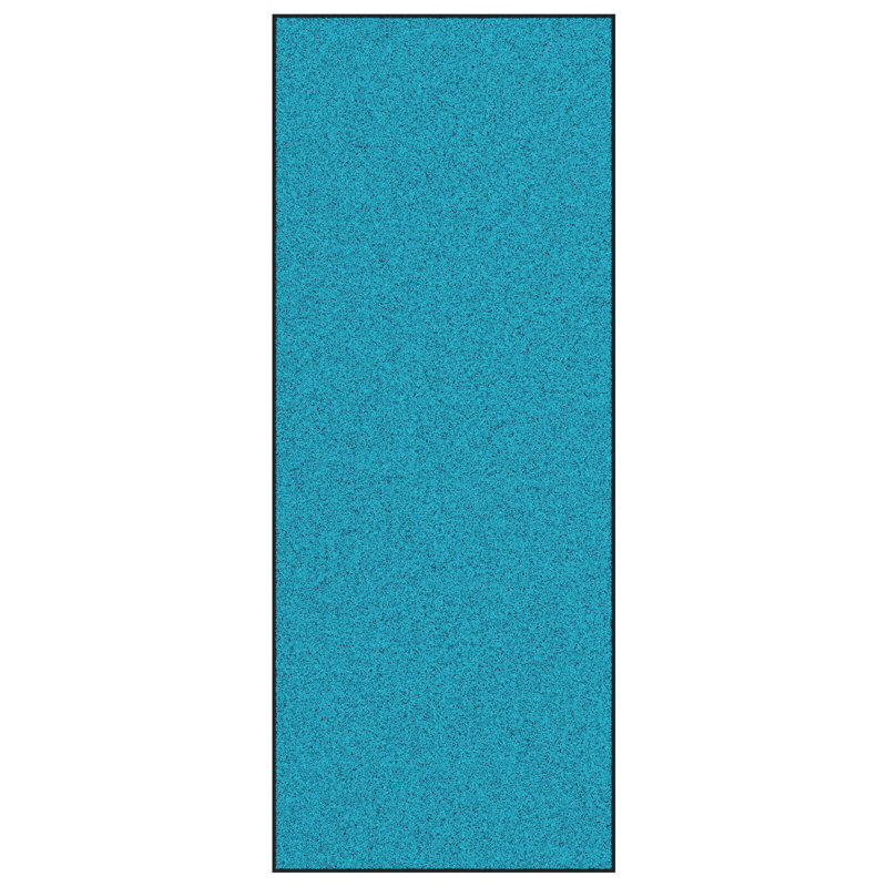 vidaXL Doormat Washable Home Barrier Welcome Rug Multi Sizes Multi Colours, 120cm W x 300 cm L, Cyan