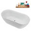 Baignoire autoportante 67 "avec drain interne Streamline-102217288