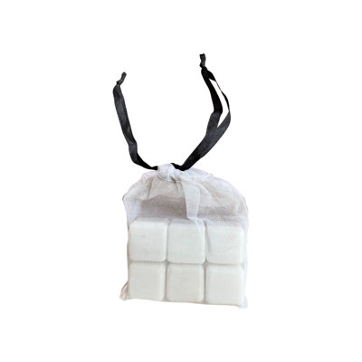 Set of 6 Marble Chill 1 Inch Cubes - White