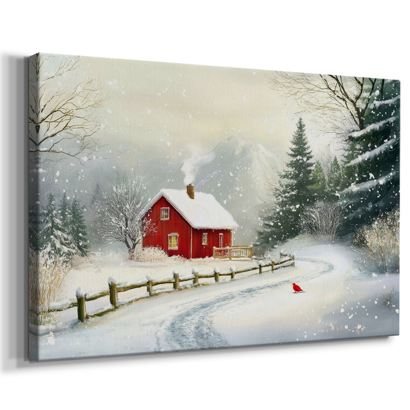 Art de Noël des Fêtes de Noël III - Toile tendue avec châssis-Lxxxiv, H 8 po x l 12 po