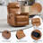 Gnuine Leather Heat Massage Manual Recliner Chair With Rocker And Swivel For Living Room-1016607910