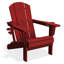 Chaise Adirondack pliante en polyéthylène haute densité Delman avec porte-gobelet double-1361014024