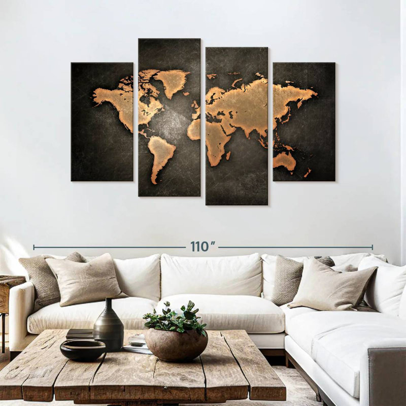 Carte du monde rétro Aliaz