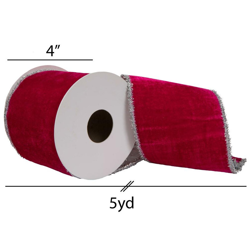 Ruban de Noël, H 4 po x l 180 po x P 4 po, Marron