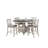 Orcutt White 5Pc Counter Height Dining Set