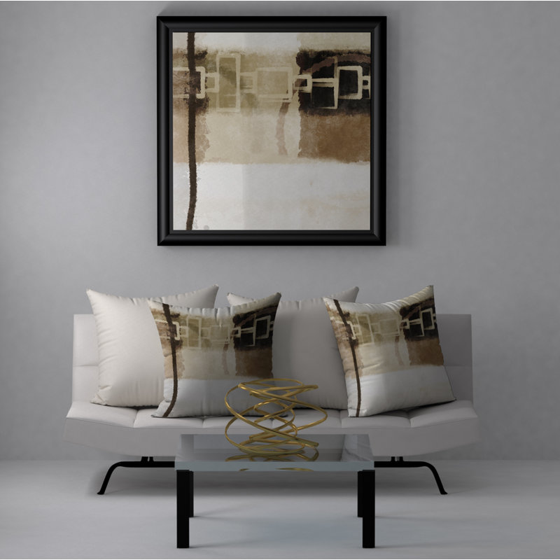 Housse de coussin décorative carrée et insert, 20 po X 20 po