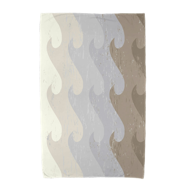 Serviette de plage Deep Sea, Taupe / Gris