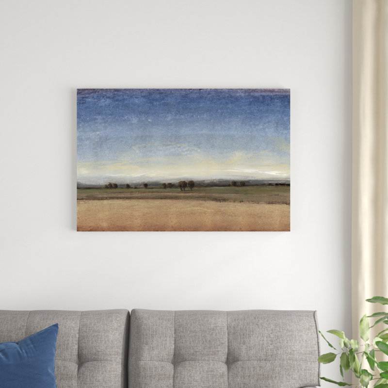 «New Land II» par Timothy O 'Toole - peinture sur toile tendue, H 24 po x l 36 po x P 1,25 po