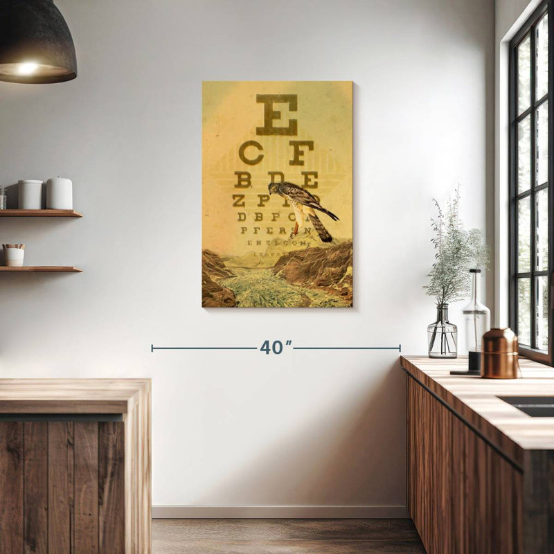 Vision d'oiseau, H 36 po x l 24 po