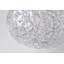 Luminaire suspendu chromé 1 lumière à DEL avec abat-jour en acrylique transparent