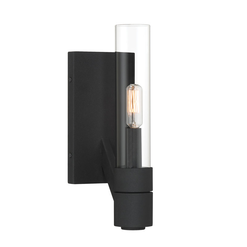 Rohe 12.5'' High 1-Light Sconce - Black Sand, Black