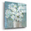  «Daisies All Day» par Danhui Nai, art mural en verre acrylique, 36 po x 36 po