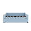Lit de jour double capitonné capitonné avec lit gigogne simple