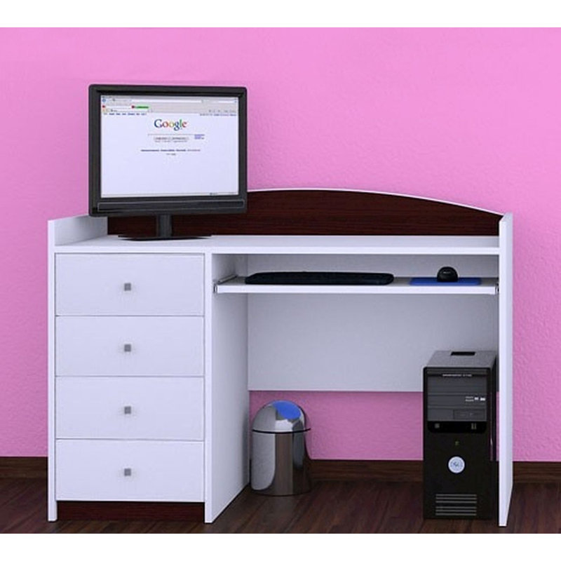 Thelonius 125cm Computer Desk, Dark Brown