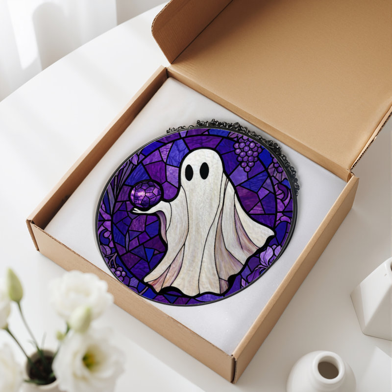 Vitrail vitrail 12 "H Ghost And Grape