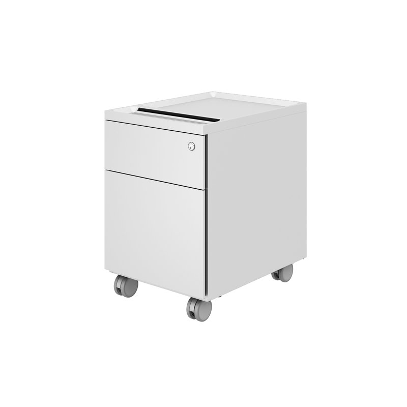 Classeur vertical en acier avec 2 tiroirs My-Hite