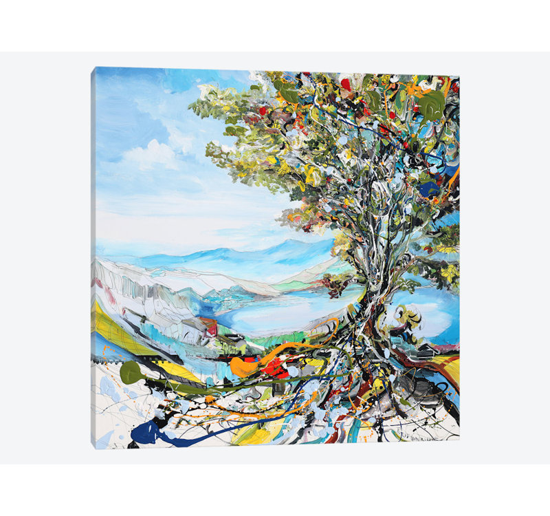 «Festivation Tree», reproduction sur toile, H 18 po x l 18 po x P 1,5 po, Pas de tapis, Toile tendue