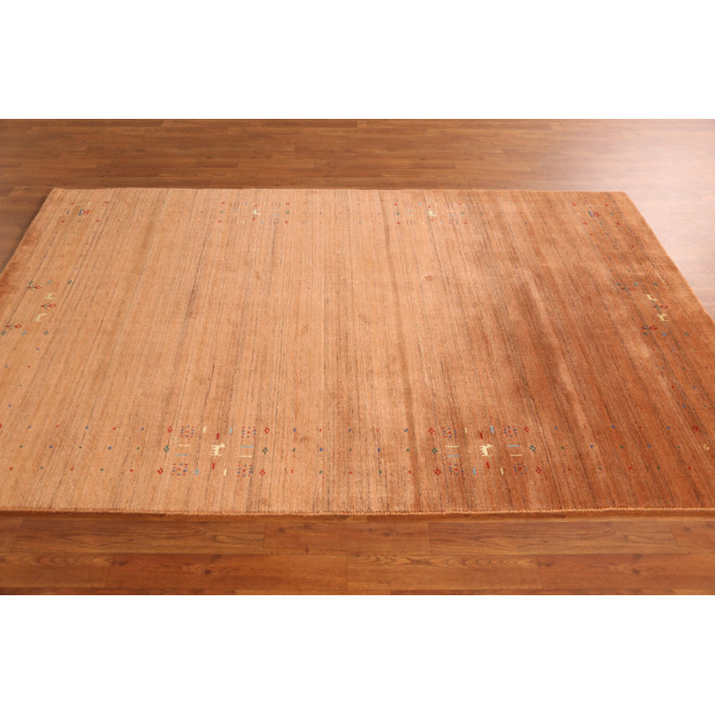 Wool Gabbeh Style Oriental Area Rug 5x8