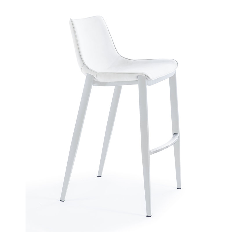Jane - Tabouret de comptoir moderne, Blanc