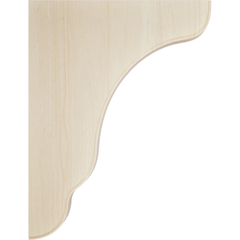 Support en bois Plymouth, Hévéa, H 9,5 po x l 1,75 po x P 7,25 po