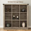 Armoire de rangement en bois à 9 compartiments Farmhouse